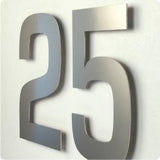 stainless steel house numbers side view