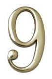 Polished Brass House Numerals