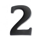 Iron house number 2 black