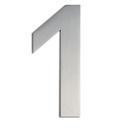 A stainless steel house number 1 which is 150mm high