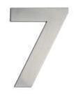 Stainless steel house number 7