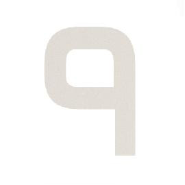 An Aluminium house number 9 which is 120mm high