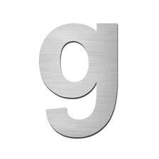 Stainless steel letter g in lower case
