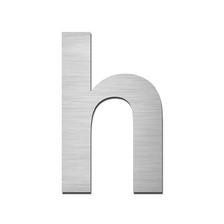 Stainless steel letter h in lower case