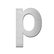 Stainless steel letter p