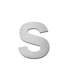 Stainless steel letter s in lower case