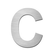 Stainless steel letter C in upper case