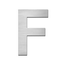 Stainless Steel Letter F in Upper Case