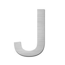 Stainless Steel Letter J in Upper Case